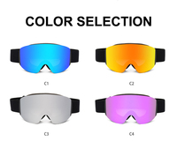 Lunettes de sport de patinage de neige de protection UV d'usine lunettes de ski extérieures personnalisées pour enfants avec lentille magnétique