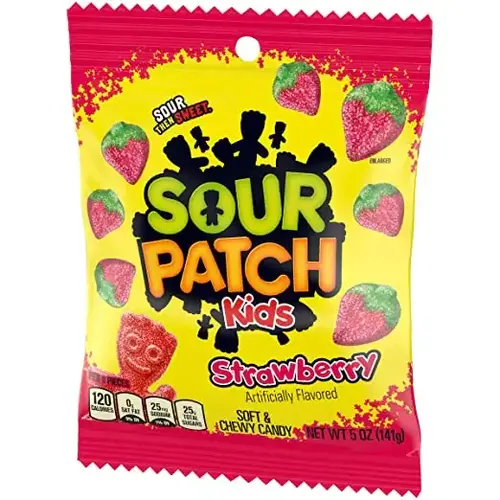 Zure Patch Kids Gummy Watermeloen Snoep 2 Ounce Zak