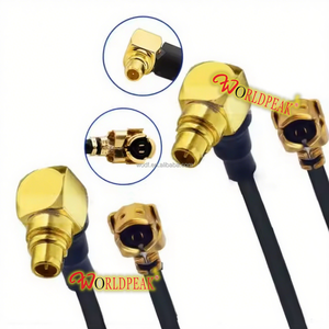 MMCX di fabbrica maschio 90 gradi ad angolo retto per U.FL UFL Mini cavo coassiale 1.13mm 1.37mm RG 1.13 1.37 RF cavo coassiale di estensione Pigtail - Product Image 1