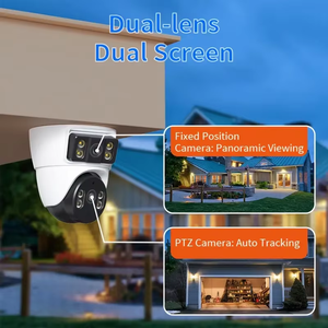 Caméra de sécurité dôme WIFI 8MP CCTV Double objectif 360 degrés PTZ Détection humanoïde IA Suivi de mouvement IP66 Étanche <span class=keywords><strong>Cloud</strong></span> 1 an - Product Image 4