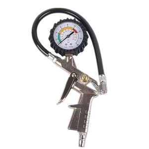 Wzauto Draagbaar Gereedschap Bandenspanningsmeter Auto Bandenspanningsmeter Vullen Luchtpistool Met Zware Rubberen Slang - Product Image 1