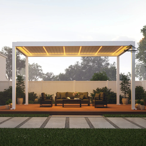 Gazebo <span class=keywords><strong>Pergola</strong></span> à persiennes avec persiennes de <span class=keywords><strong>toit</strong></span> réglables Gazebo extérieur 4x4 <span class=keywords><strong>Pergola</strong></span> Wpc <span class=keywords><strong>Pergola</strong></span> <span class=keywords><strong>Pergola</strong></span> Kit - Product Image 2