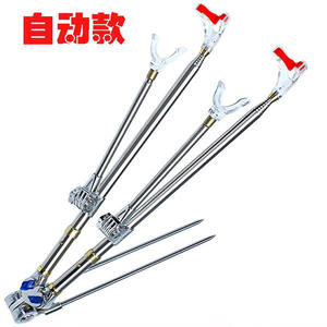 ที่วางคันเบ็ดคู่ สแตนเลส ปรับระดับได้ ติดตั้งบนพื้น ขนาด 1.5 1.7 1.9 2.1 2.4 ผลิตในจีน - Product Image 2