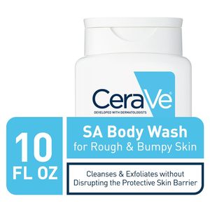 Gel douche pour peaux rugueuses et bosselées à l'acide salicylique, sans parfum, 10 oz, savon liquide hydratant fabriqué aux États-Unis - Product Image 6