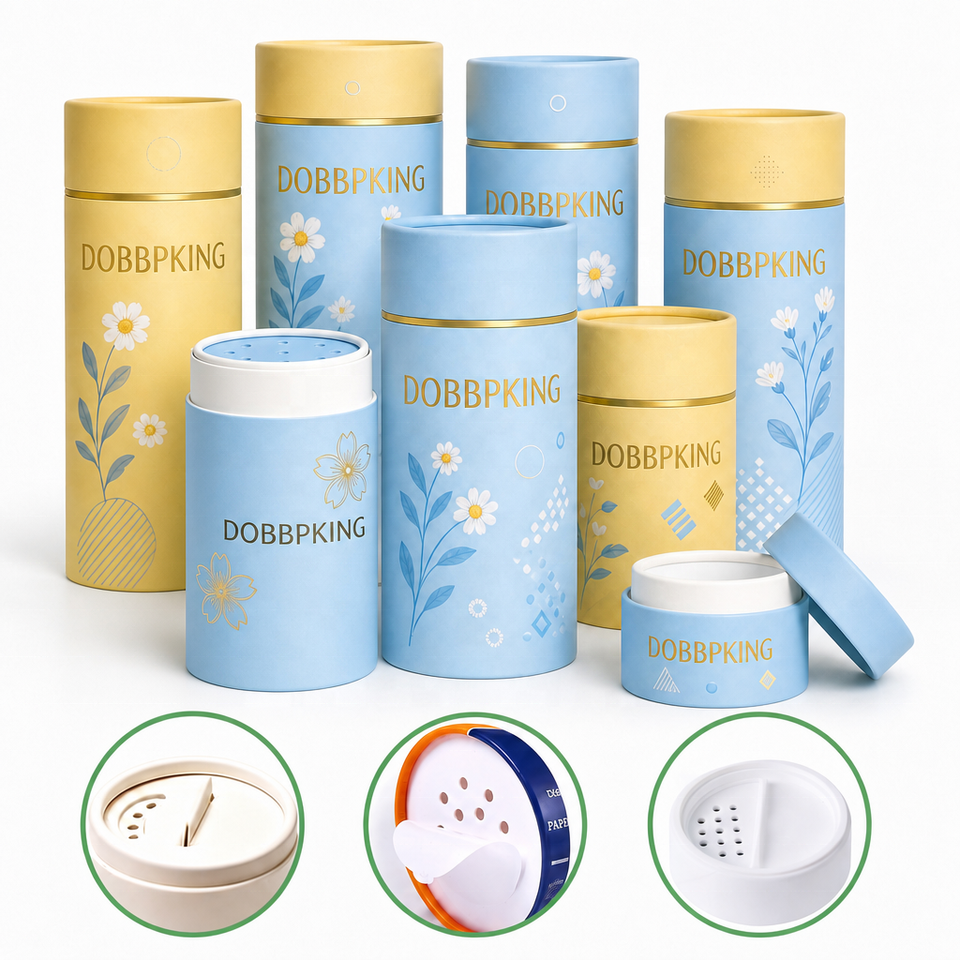 Custom Facial Loose Powder Dusting Body Powder Packaging Biodegradable ...