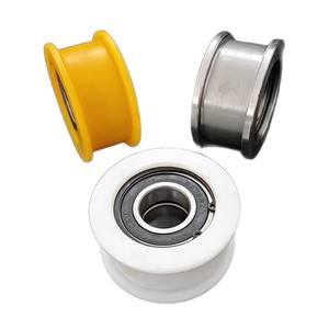 <b>Elevator</b> Steel Belt Pulley 90mm Nylon Guide Wheel For Construction <b>Elevator</b> <b>Parts</b> - Product Image 3