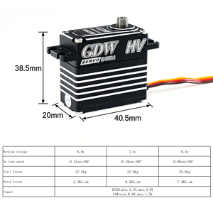 GDW DS820MG 25KG Coreless Digital 8.4V High Torque Metal Gear for RC Car <b>Boat</b> Airplane - Product Image 3