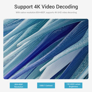 Wamhotack — <span class=keywords><strong>mini</strong></span> projecteur multimédia sans fil, appareil intelligent et numérique avec curseur, idéal pour noël - Product Image 4