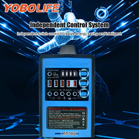 Yobolife Kit Panel surya 12V, generator tenaga surya mini dengan lampu, sistem DC tenaga surya multifungsi untuk rumah