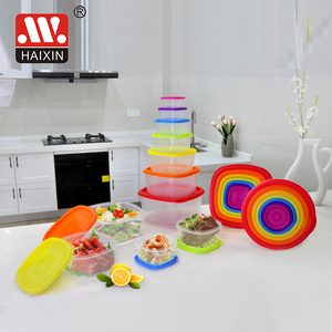 Haixing-organizador de alimentos de plástico, contenedor cuadrado de alimentos, 0,55 <span class=keywords><strong>litros</strong></span>, <span class=keywords><strong>caja</strong></span> de almacenamiento grande para mantenimiento fresco, 12323 - Product Image 2