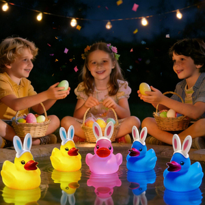 Juguetes de Pato LED Líquidos con Orejas de Conejo para Pascua, Halloween, Año Nuevo, Graduaciones, Manualidades Luminosas, Decoraciones, Novedades para Fiestas - Product Image 2