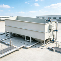 Clarificateur lamellaire automatique en PRV de 15 m³/h pour usine de traitement de l'eau destinée aux systèmes alimentaires, des boissons et laitiers, garantie 1 an