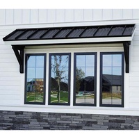 Ventanas Francesas SJUMBO Insonorizadas y de Eficiencia Energética, Ventana Abatible de Aluminio con Marco Doble Acristalamiento y Rejilla