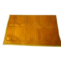 Plaque chauffante flexible en Kapton ultra-mince en film polyimide PI de 35 mm 65 W, personnalisable 3,7 V 5 V 12 V avec adhésif pour carte PCB