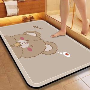 Tapis de sol rectangulaire en caoutchouc <span class=keywords><strong>pour</strong></span> salle de bain, antidérapant, absorbant l'eau, séchage rapide, <span class=keywords><strong>pour</strong></span> l'entrée des toilettes - Product Image 4