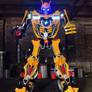 منحوتة روبوت متحركة معدنية مخصصة عالية الجودة بأطوال 2 و3 و4 أمتار لتزيين دور السينما - Product Image 1