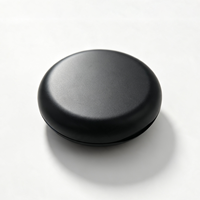 Boîte de rangement magnétique ronde en plastique pour aligneurs dentaires avec miroir, personnalisable avec logo, pour l'hygiène buccale (vente en gros)