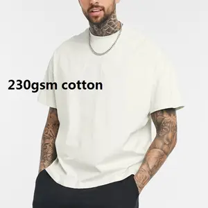 Ready To Ship Plus Size Plain White Tshirts Heavy Weight Cotton Tee Custom Logo Blank Oversized Tshirt For Men