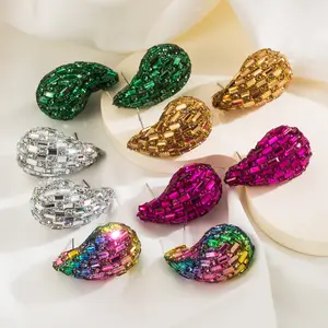 Fashion diamond drop water earrings For jewelry Wholesale N2403108