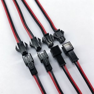 Câble de raccordement personnalisé SM 2P mâle-femelle avec connecteur à boucle, câble de raccordement isolé en PVC pour petits équipements électroniques - Product Image 1