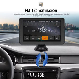 Podofo Reproductor Multimedia Inalámbrico Portátil para Automóvil con Pantalla HD de 7 Pulgadas, Radio para Automóvil con Carplay/Android Auto, AirPlay, Android Cast, Música por BT - Product Image 3