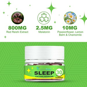 Gomitas Herbales para Dormir de Alta Calidad, Contienen Extracto de Reishi Rojo con Melatonina, Gomitas Naturales para Mejorar el Sueño - Product Image 3