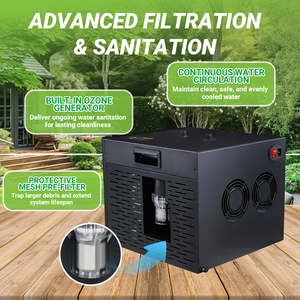 Refroidisseur d'eau pour bain Icepod 0.3HP Refroidisseur d'eau froide avec filtre et pompe Ensemble d'équipement de refroidissement de récupération - Product Image 2