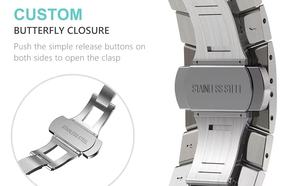 Correa de metal de titanio para Samsung <span class=keywords><strong>Galaxy</strong></span> <span class=keywords><strong>Watch</strong></span> Band 6 <span class=keywords><strong>5</strong></span> 4 <span class=keywords><strong>pro</strong></span> Pulseras y pulseras - Product Image 2