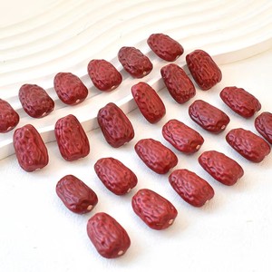 Dattes rouges artificielles réalistes, simulation de jujubes, fruits séchés factices pour accessoires de photographie, présentation en cuisine, décoration de festival - Product Image 5