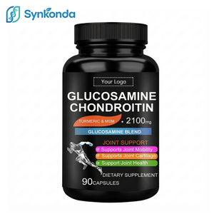 Cápsulas de Glucosamina y Condroitina de Marca Privada OEM ODM, Suplementos Naturales <span class=keywords><strong>para</strong></span> la Salud Ósea con Cúrcuma y MSM <span class=keywords><strong>para</strong></span> Personas Mayores, Cápsulas Veganas - Product Image 1