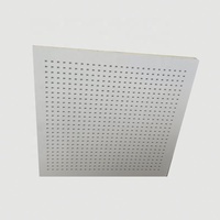 Plaques de plâtre perforées pour plafond, trou rond de 8 mm, 600x600 mm, panneaux de plâtre pour construction de plafonds, prix des panneaux de plâtre pour murs