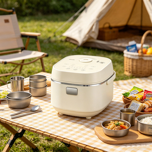 Cuisinière à <span class=keywords><strong>riz</strong></span> multifonctionnelle, puissance 800-1000W, grande capacité pour 2 à 6 <span class=keywords><strong>personnes</strong></span>, pot intérieur antiadhésif, couvercle en acier inoxydable - Product Image 4