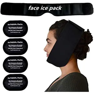 Pacote de gel quente e frio para reabilitação, suprimentos personalizados para terapia de gelo no rosto
