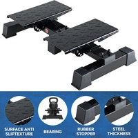 Wellshow Sport Hauteur Réglable Anti-Slip Slant Board Debout Machine de levage de mollet pour l'étirement du mollet