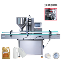 Machines automatiques de remplissage de pâtes cosmétiques, jus, miel, huile, beurre de cacahuète, shampoing, machines de remplissage, de bouchage et d'étiquetage de bouteilles
