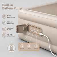 Matelas Gonflable Individuel avec Pompe à Batterie Intégrée, Tissu Drop-stitch, Épaisseur 40 cm, Portable pour la Maison et le Camping, Vente en Gros