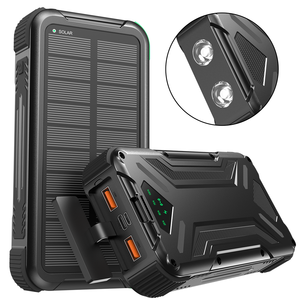 เครื่องชาร์จพลังงานแสงอาทิตย์แบบพก<span class=keywords><strong>พา</strong></span> 20000mAh - <span class=keywords><strong>ชาร์จ</strong></span>เร็<span class=keywords><strong>ว</strong></span> 22.5W PD, ไฟ LED สำหรับตั้งแคมป์พร้อมโหมด SOS, แบตเตอรี่สำรองสำหรับกิจกรรมกลางแจ้งแบบกันน้ำ กันฝุ่น กันกระแทก - Product Image 2