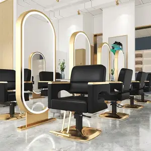 奢华美发化妆品黑金美发造型美容美发椅家具