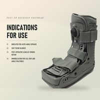 Botte de marche à compression réglable avec semelle à roulettes et semelle intérieure en EVA pour l'immobilisation de la cheville et du pied