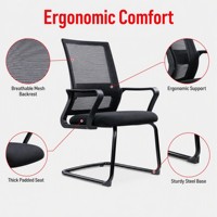 Chaise de bureau ergonomique en tissu pour la maison et le bureau, vente en gros d'usine, chaise de travail pour personnel