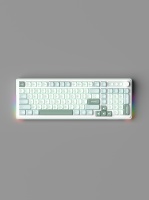 Nouveau clavier à membrane filaire USB rétroéclairé RVB arc-en-ciel 98 touches, échangeable à chaud, coque ABS, trois tons de couleur, pour bureau et ordinateur