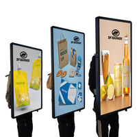 Portable LED Publicité Extérieure Promotionnel Boîte À Lumière Mobile Bannière Écran D'affichage Sac À Dos Humain Marche Panneau D'affichage