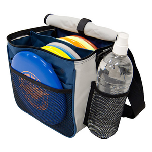 Sac de transport durable en plastique recyclé pour disc golf, étanche, avec porte-bouteille - Product Image 2