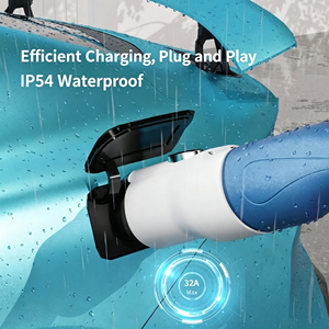 Adaptador de Carga para Vehículos Eléctricos Trifásico de 32A Tipo 2 a GBT con Protección IP55, Enchufe de Salida y Conectores a Presión - Product Image 5