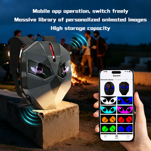 超クールでトレンディなアイアンマンデジタルポスターバックパック、アプリ制御の邪眼付き、屋外および屋内での使用に最適、1年間の保証付き - Product Image 6