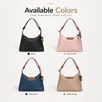 Sac Hobo en Nylon Imperméable pour Femme, Sac Fourre-tout, Sac à Main Léger, Sac Bandoulière, Personnalisation Logo OEM, Vente en Gros