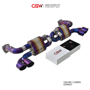 Vente directe d'usine, silencieux d'échappement CGW Performance Sound Valve Catback pour <span class=keywords><strong>Porsche</strong></span> <span class=keywords><strong>911</strong></span> 991.1 Turbo S - Product Image 5