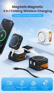 Nuevo Cargador Inalámbrico Rápido 3 en 1 Plegable de 15W, Soporte Magnético para Teléfono, Auriculares y Reloj para iPhone - Product Image 2