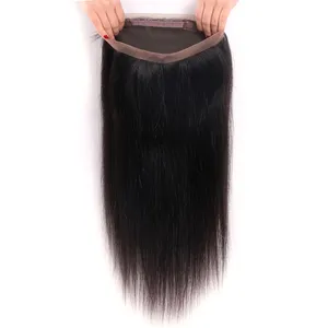 Wholesale 10 A grade human vendors cuticle aligned virgin hair Brazilian natural black body wave 360 lace frontal cheap price