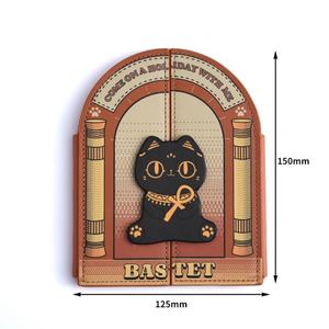 Creative Design Cute Pattern Customize Shape Foldable PU Leather <b>Compact</b> Portable Makeup <b>Mirror</b> - Product Image 2